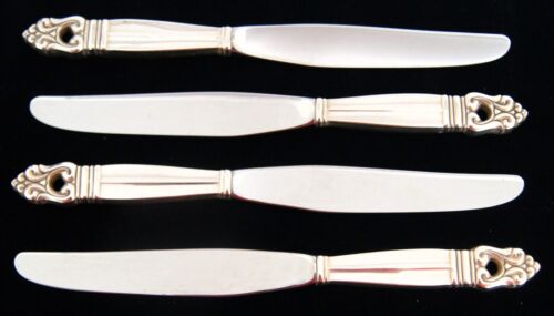 Royal Danish by International Silver Lot of 4 Modern Hollow Knifes 9"