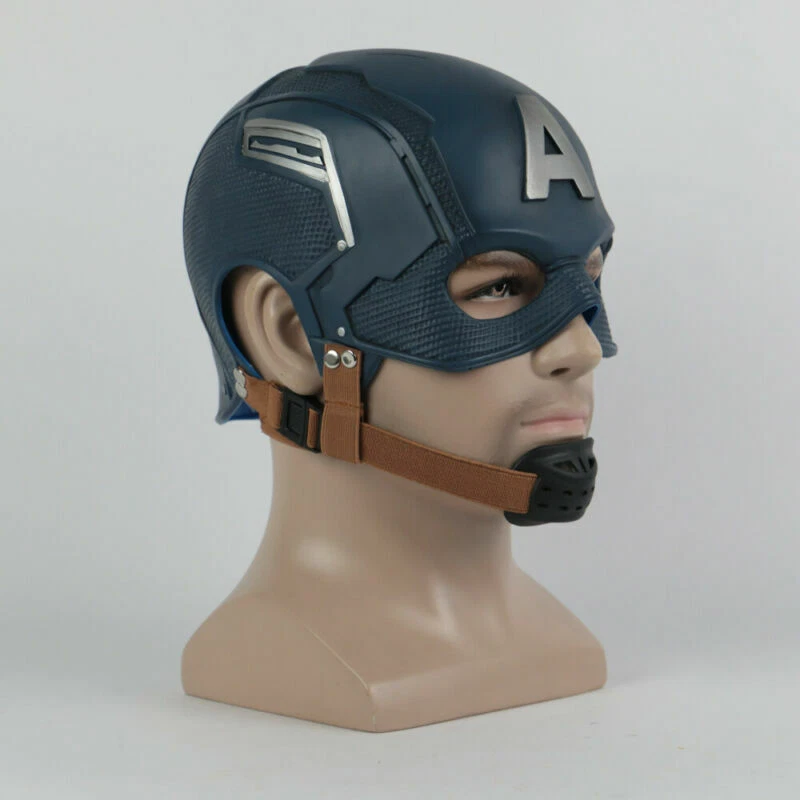 Cosplay Captain America Mask Endgame Superhero Halloween Masquerade Helmet Props - Image 2 of 4