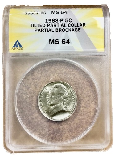 2003 P US JEFFERSON NICKEL 5% STRUCK OFF CENTER MINT ERROR COIN
