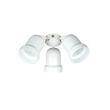 Sunset Lighting 3-Light White LED Ceiling Fan Light Kit F7783-30-MB-LED