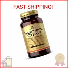 Solgar Magnesium Citrate, 120 Tablets - Promotes Healthy Bones - Supports Nerve
