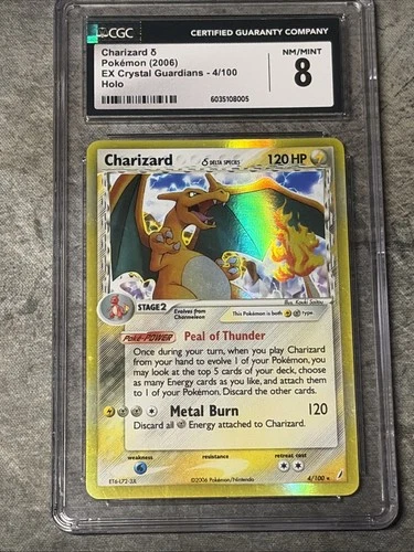 Charizard (Delta Species) - Crystal Guardians (CG) CGC 8 Print Line