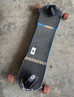 FREEBORD Chaos 83cm 6 wheel Skateboard Complete Board w/ Foot Bindings