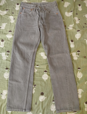 Levi's 501xx Damen Jeans grau Regular gerades Bein W26 L32