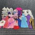 Vintage Barbie Fashion Doll Clothes Wedding Dress T-Shirt Tops Pants Skirts Lot
