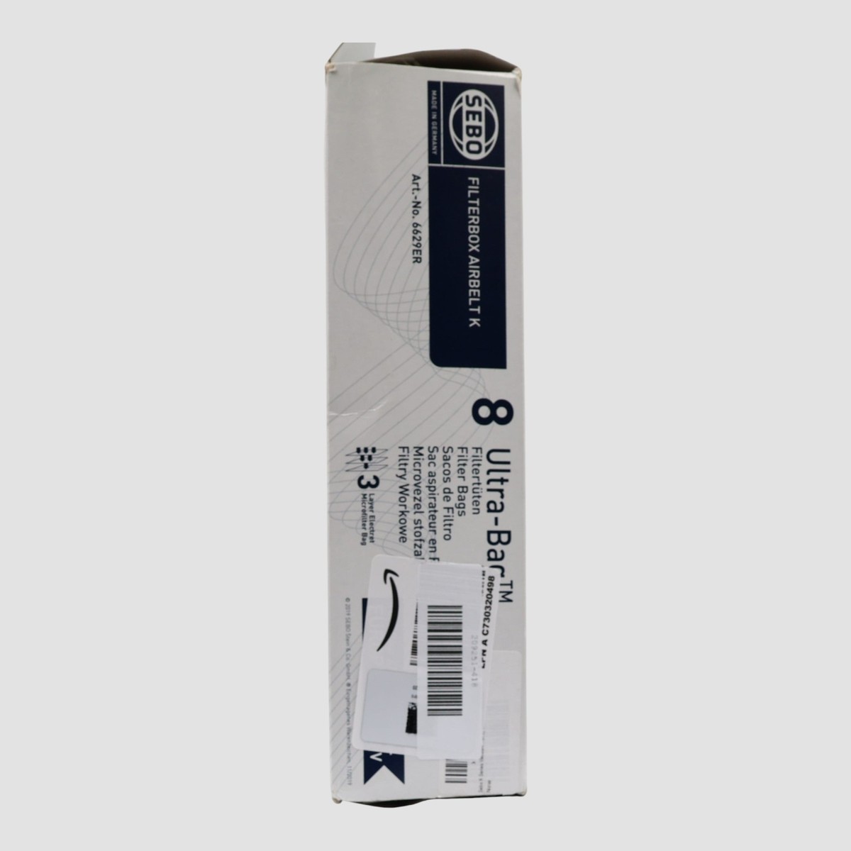 vhbw 2x Filtro micro higiénico compatible con Sebo Airbelt K1
