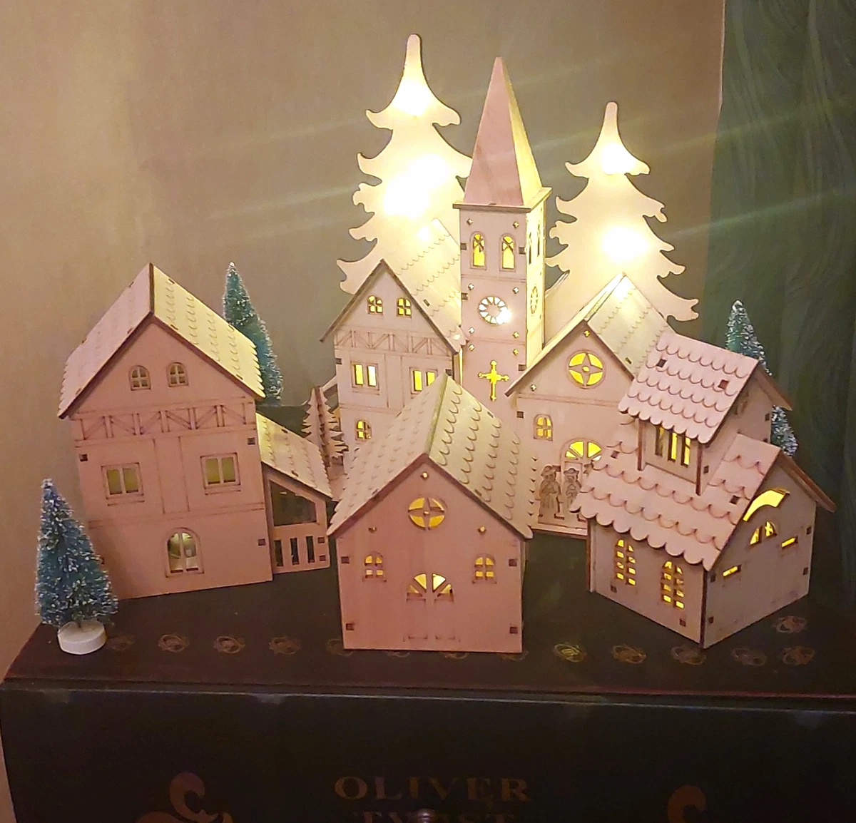 Deko Haus Holz in Sonstige Weihnachtsdekorationen online kaufen