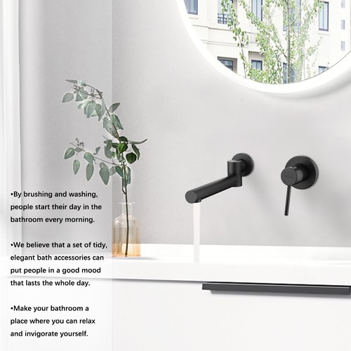 Decaura Bath Spout Wall Water Spout Basin Shower Mixer Taps Tapware Set Bathroom - Picture 80 of 180