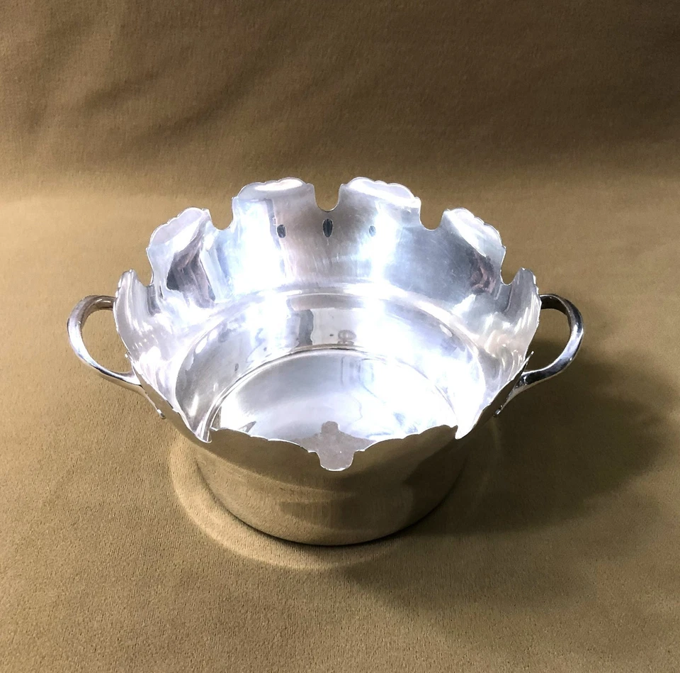 verrière / rafraichissoir pour 10 verres en métal argenté Table Service Glace - Photo 3/4