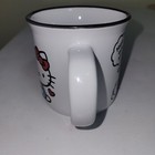 Sanrio HELLO KITTY Red Bow 9 oz Black Rim "How Are You" Coffee Mug 2024 EUC — photo 3