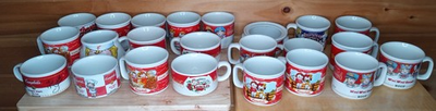 #ad Vintage Campbell Soup Collectible Mugs Lot 23 Cups Memorabilia Set $150.00
