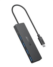 Image of Anker 4-Port USB 3.0 Data Hub Ultra-Slim 5Gbps USB-C OTG Hub with 20 cm Extende