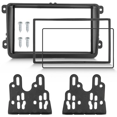 For VW Golf 10-14 GTI 06-14 Car Stereo 2Din Radio Dash Installation Trim Kit