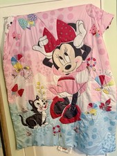 Disney Minnie Mouse Kitty Cat garden 3 piece Crib/toddler bedding 42  x57  