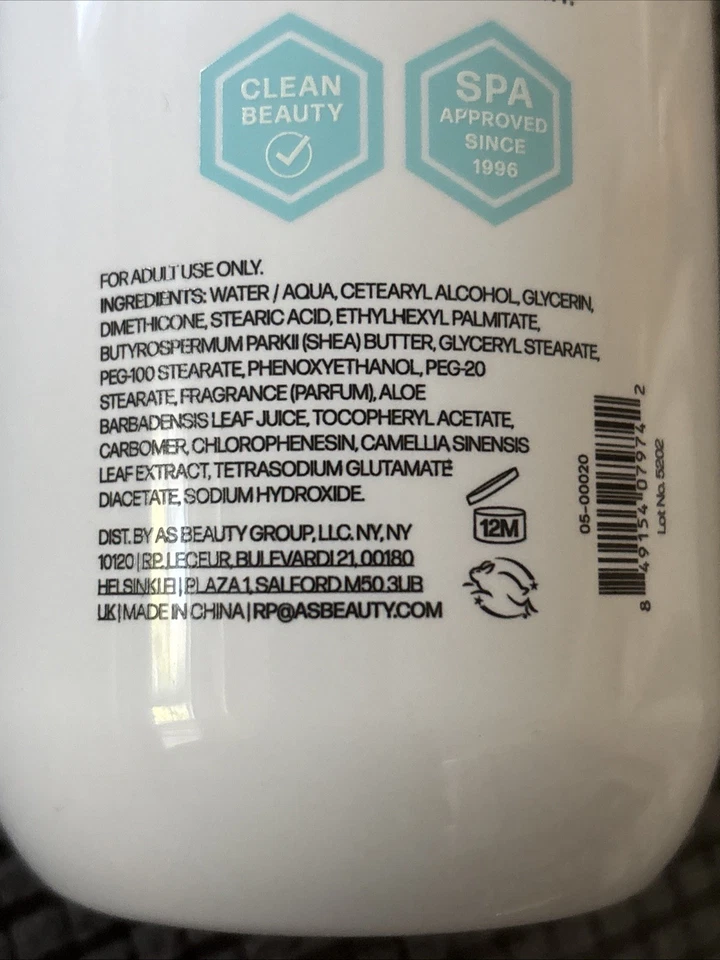 Bliss Loción Corporal Crema Eucalipto Menta Té Verde - 25.4 OZ Nuevo Foto 2 de 2