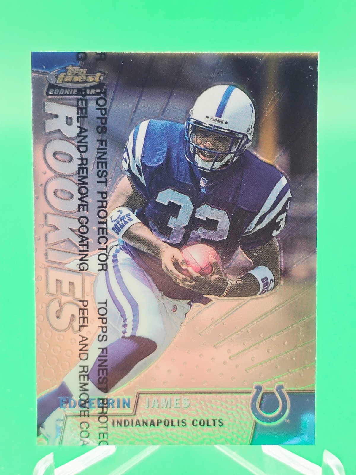 Edgerin James 1999 Topps Finest Rookies RC Colts #152 w/ Coating