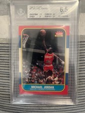 1986 fleer michael jordan rookie card BGS 6.5 with 8 and 7.5 subgrades !!. rookie card picture
