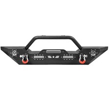 Front Bumper For 2007-2026 Jeep Wrangler Jk Jl Unlimited W Led Lights D-rings Front Bumper For 2007-2026 Jeep Wrangler Jk Jl Unlimited W Led Lights D-rings