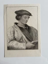 Antique Engraving John More" by Francesco Bartolozzi, after Hans Holbein 