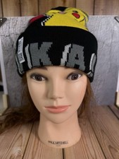 NWOT Pokemon Pikachu Youth Unisex Black Beanie Size OS