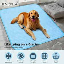 Dog Cooling Mat Pet Bed Summer Ice Pad Washable Cool Blanket For Large Dogs Cats