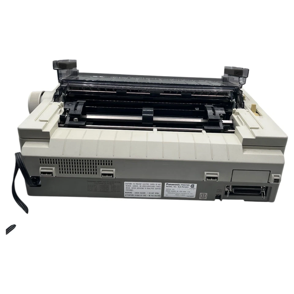 Vintage Panasonic KX-P2123 Quiet Printing 24 Pin Dot Matrix Printer Powers On  - Image 3 of 4