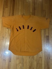 Vintage 90 s Nike Air Jordan Baseball Jersey Orange Size 2XL Rare