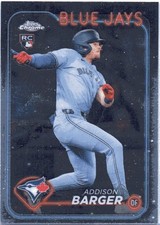 2024 Topps Chrome .  ADDISON BARGER's .  BLUE JAYS .  rookie card # USC-159