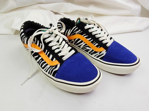 Sneakers Vans Comfy Cush donna taglia 8,5 o uomo 7 righe zebrate basse pizzo moda - Foto 7 di 12
