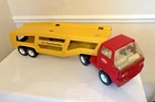 Vintage Tonka SB-450 Car Carrier Die-Cast Red Cab & Yellow Carrier