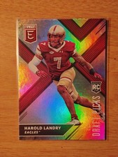 HAROLD LANDRY 2018 PANINI ELITE DRAFT ROOKIE FOOTBALL CARD-#153-PATRIOTS ??. rookie card picture