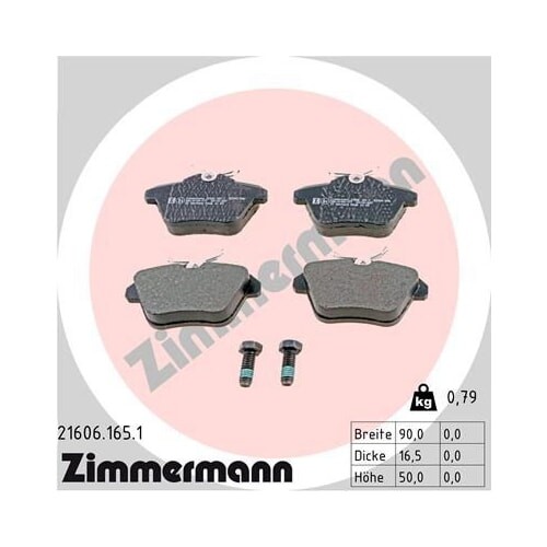 BremsbeläGe Hinten FüR Alfa Romeo 156 164 166 Lancia Kappa Zimmermann-image