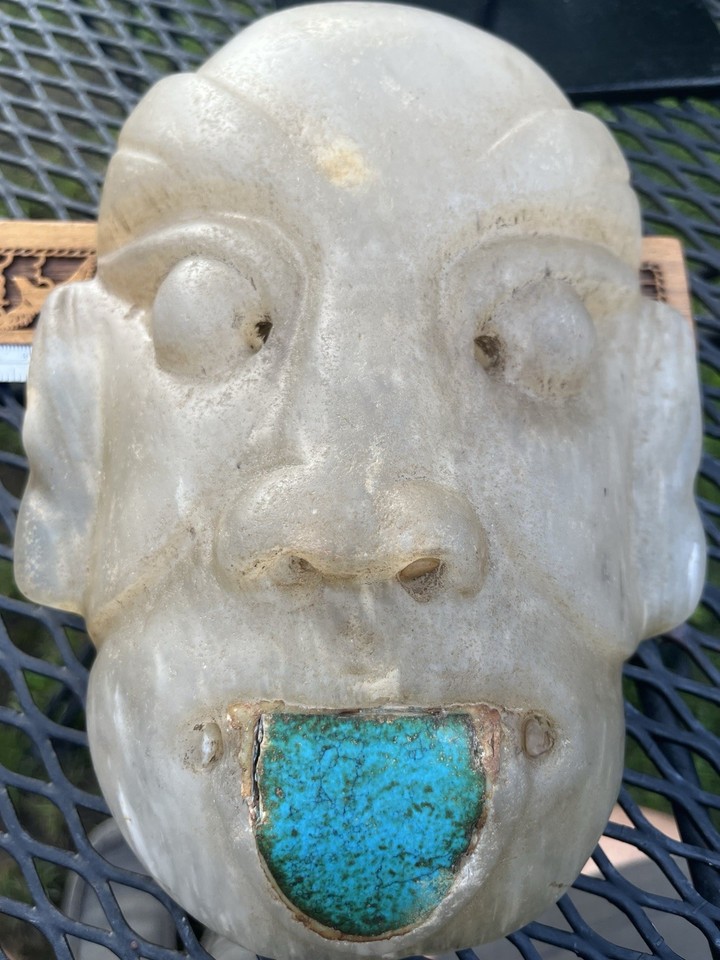 Huge Aztec Crystal Mask Museum Quality PreColumbian Ancient Artifact ...