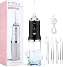 Water Dental Flosser Teeth Pick Portable Cordless Oral Irrigator Rechargeable...