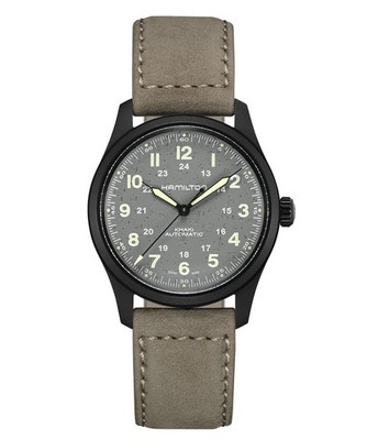 Unused HAMILTON Khaki Field Titanium H70215880 Gray Men Watch in Box