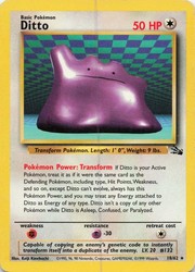 Ditto 18/62 Fossil Rare Non-Holo