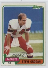 1981 Topps Steve Grogan #25 k0y