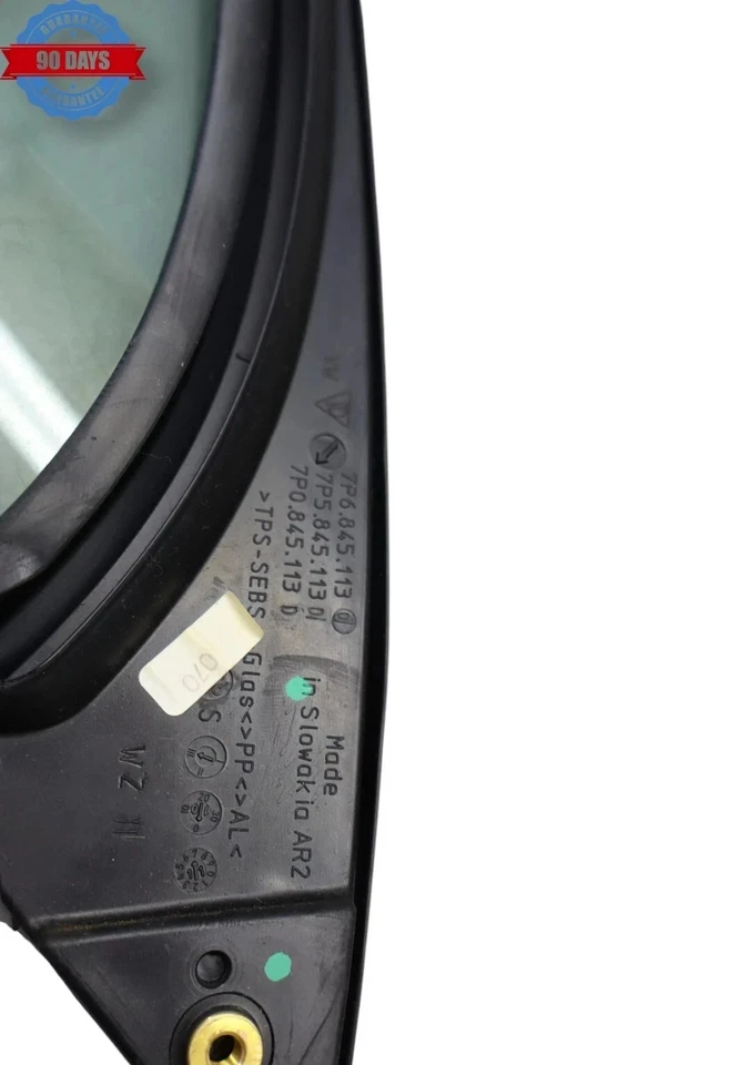 Cuarto de puerta delantera izquierda lado del conductor Volkswagen Touareg 11-17 ventilación automática vidrio OEM Foto 4 de 4