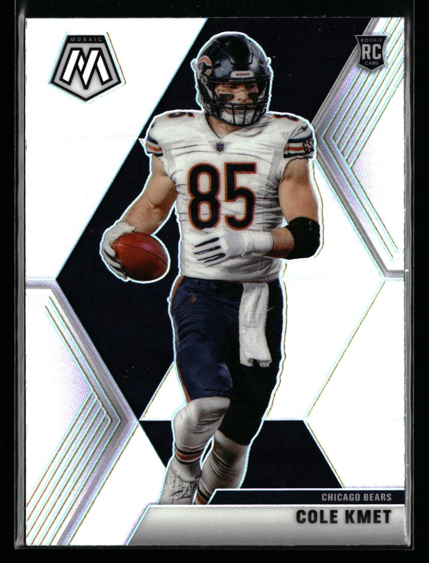 Cole Kmet 2020 Panini Mosaic #218 Prizm Silver Rookie Chicago Bears