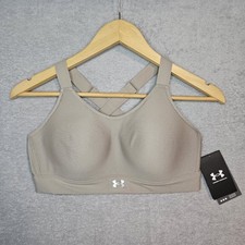 Under Armour CONTINUUM Sports Bra High Support Tan Size Medium New