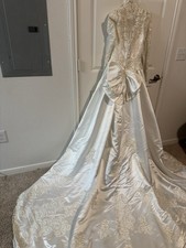 Vintage Wedding Gown Dress Size 10 Beaded