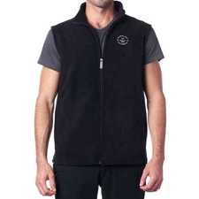 Hammer Anvil Mens Full Zip Up Fleece Vest Lightweight Sleeveless Fleece Sweater