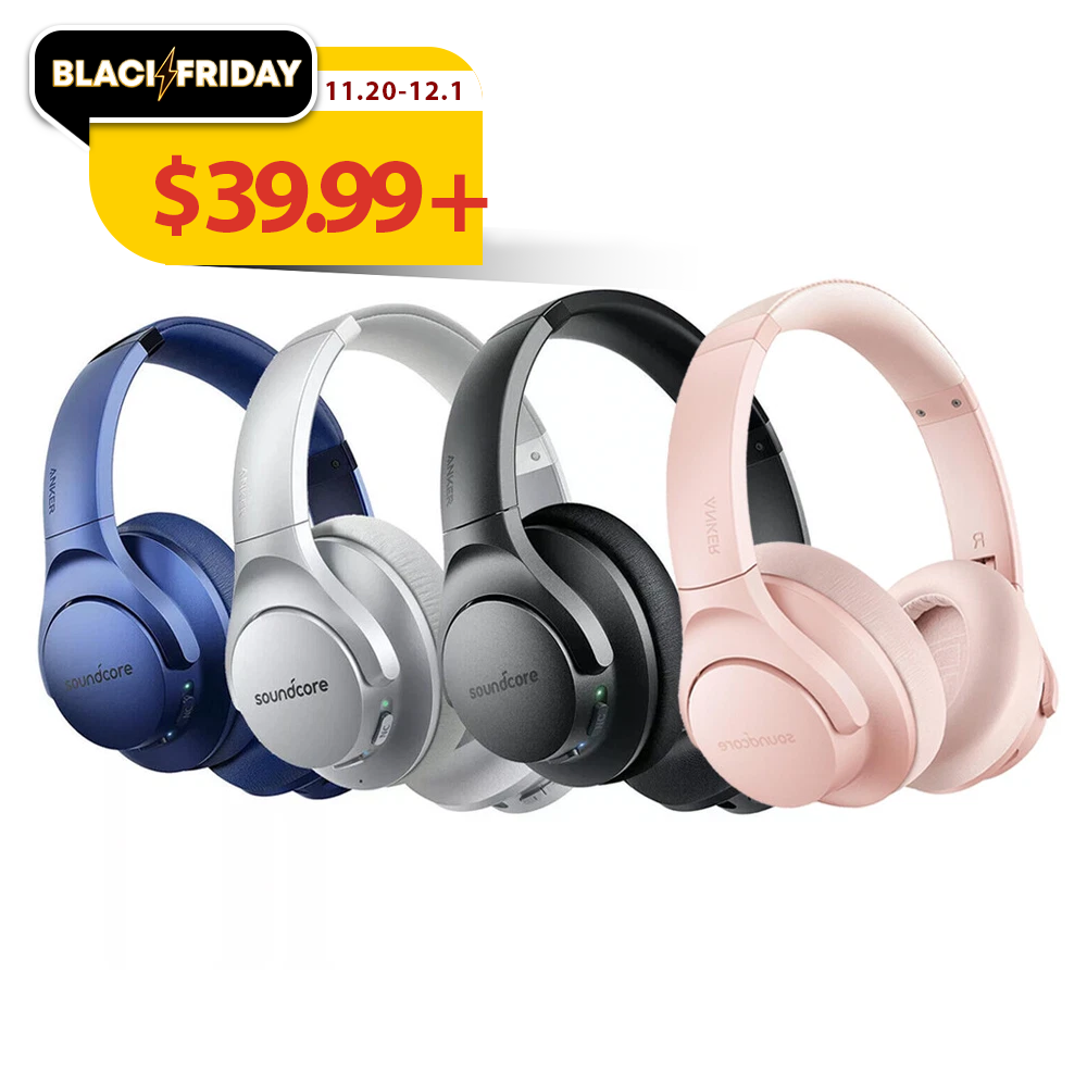 Soundcore by Anker Life Q20 Wireless Over Ear Headphones Active