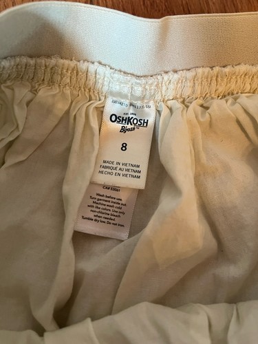 OshKosh Girls Gold/Cream Glitter Layered Tulle Skirt Size 8 - Picture 3 of 4