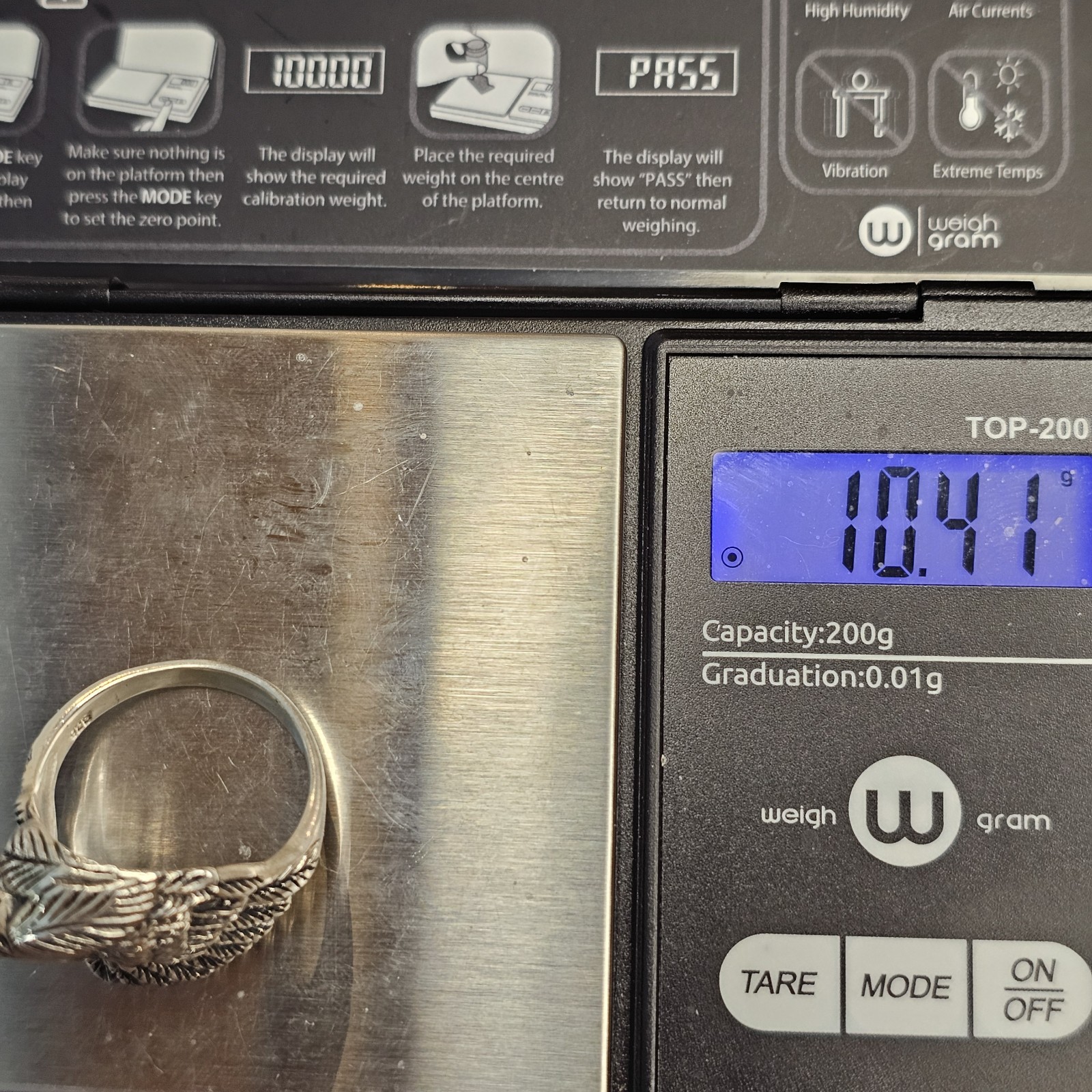 Men’s Solid Sterling Silver 3D Eagle Head Ring Si… - image 7