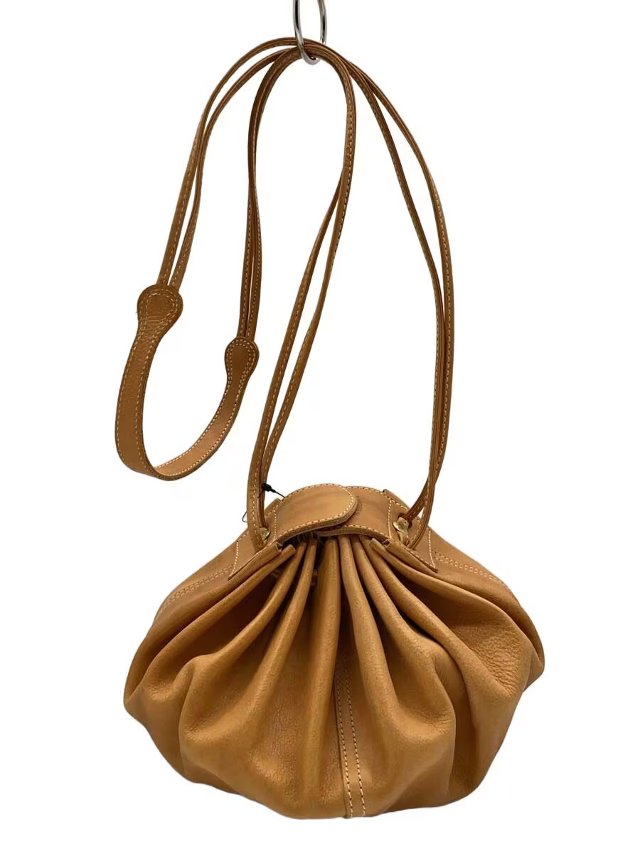 IL BISONTE Shoulder Bag Leather CML Plain