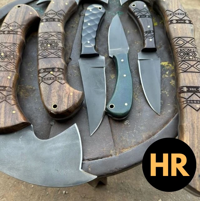 Lote de 6 Cuchillos Hechos a Mano Compatibles con Winkler Cuchillo Hacha Tomahawk Acero al Carbono Foto 3 de 4