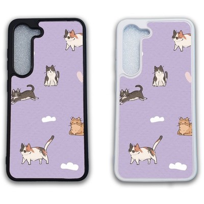 Bedruckte Clip Handyhülle Samsung - Süße Katzen