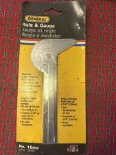 🇺🇸 General Tools Rule Gauge Protractor Drill Point Center SAE & MM USA New
