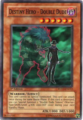 POTD-EN012 Destiny Hero - Double Dude 1 Edit. Super Rare aus Power of the Duelis